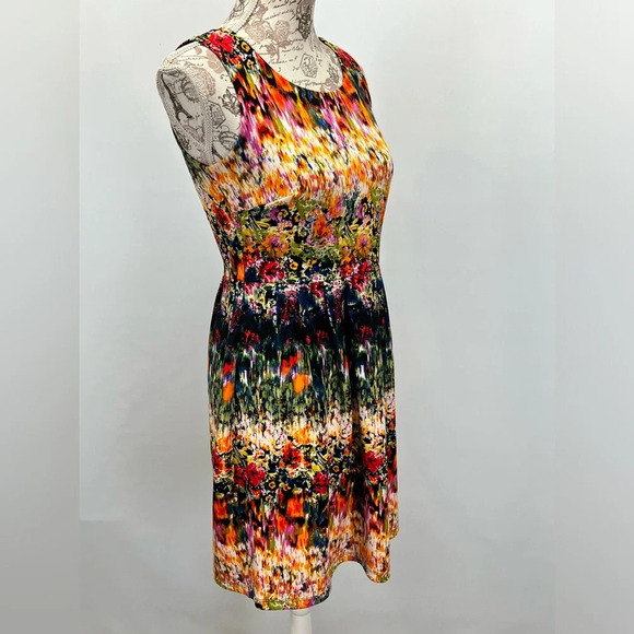 **LAST CHANCE** CYNTHIA ROWLEY Abstract‎ print sleeveless dress size 4. - Picture 7 of 12